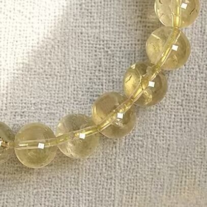 BR-017 citrine beaded bracelet photo 2
