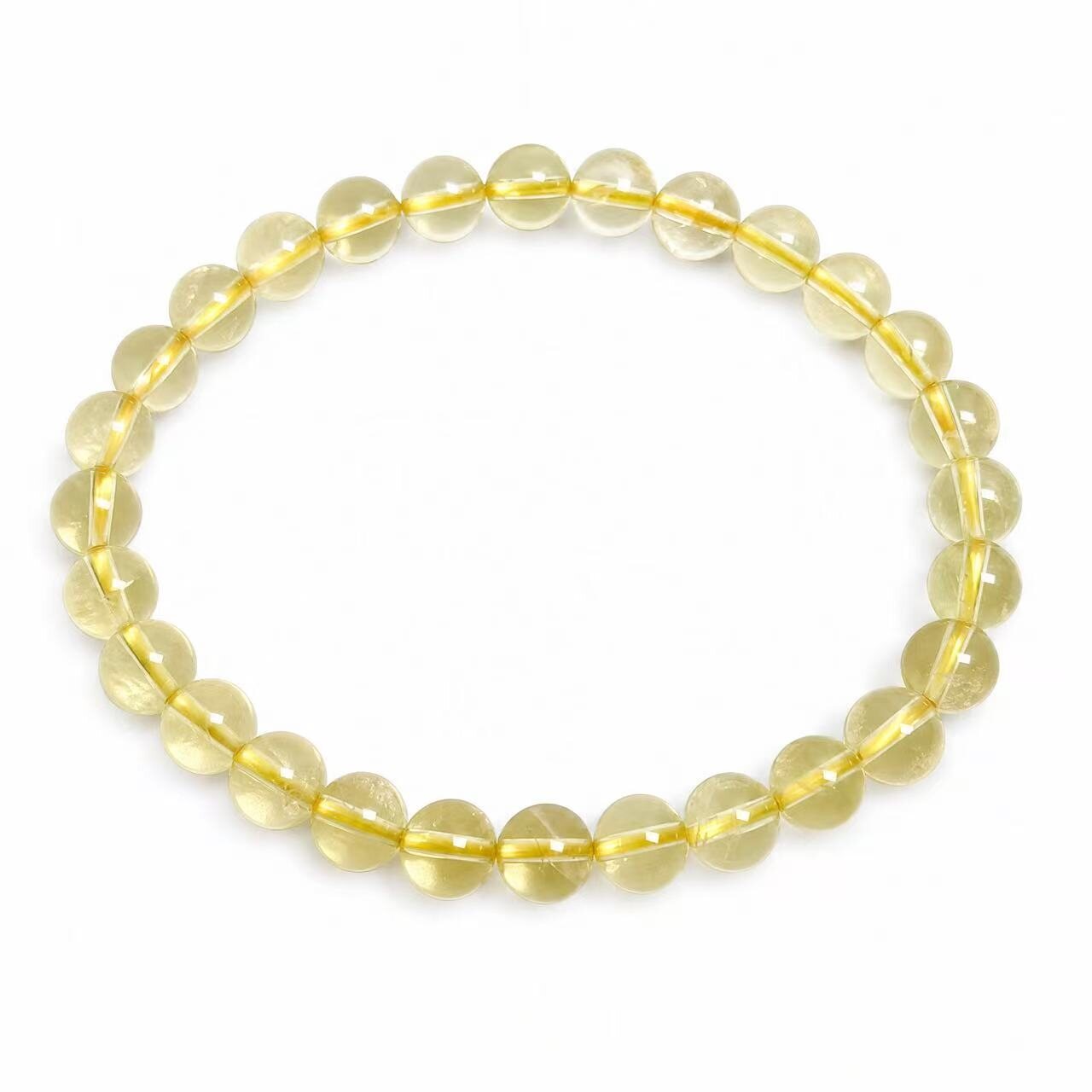 BR-019 citrine beaded bracelet photo 5