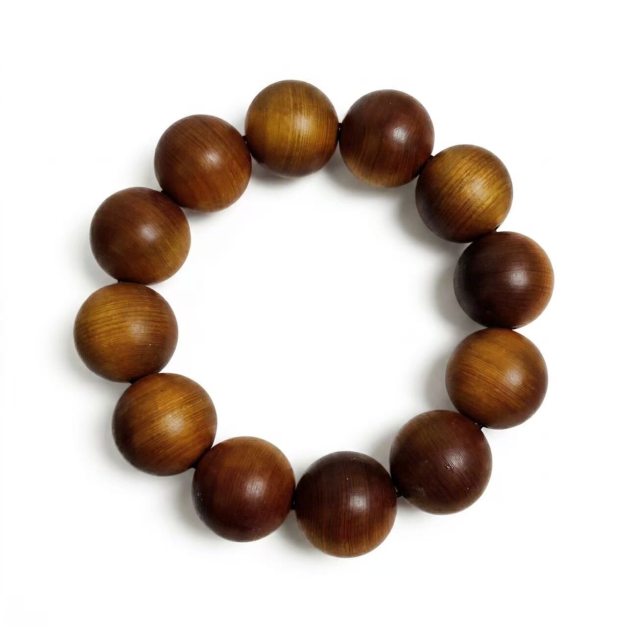 BR-036 cliff cypress wood beaded bracelet photo 6